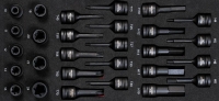 PROForm Einlagesystem, 1/2 Schlagnuss Torx Satz 28-tlg.