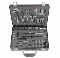 BLACKLINE 1/4 + 1/2 Werkzeugkoffer 47-tlg.