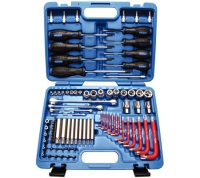 BGS T-Profil Werkzeugsortiment, 6,3 (1/4) + 12,5 (1/2), 84 tlg.