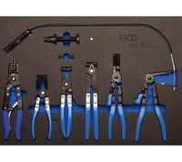 BGS Schlauchklemmenzangen-Set in Werkstattwageneinlage