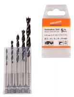 Projahn Holzbohrer-Satz  3-8mm 5-teilig mit 6-kant Bit-Schaft
