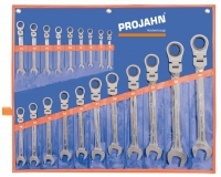 Projahn Gear-Tech Ratschen-Ringgabelschlssel flexibel Satz 20-t