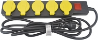 HM Tisch-Steckdosenblock 5-fach mit Schalter