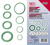 BGS HNBR O-Ring-Sortiment, 3-22 mm , 225-tlg.