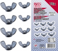 BGS Flgelmuttern-Sortiment, 75-tlg.