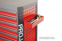 Projahn Multifunktionsablage flach, fr GALAXY / seitlich Rot