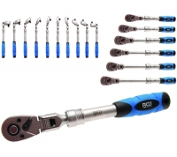 BGS 1/2 ausziehbare Umschaltknarre, abwinkelbar 345-495 mm