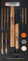BGS WW-Einlage Hammer- und Meisselsatz. 14-tlg.