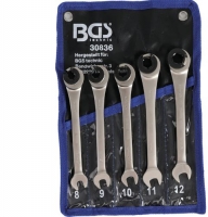 BGS Ratschen-Ring-Maulschlssel-Satz, offen, 5-tlg.