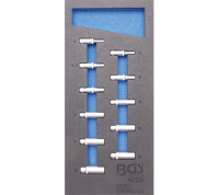 BGS WW-Einlage 1/4 Steckschlsseleinstze 6-kant, tief, 11-tlg