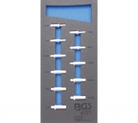 BGS WW-Einlage 1/4 Steckschlsseleinstze tief in ZOLL 11-tlg.