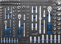 BGS WW-Einlage 1/4, 3/8, 1/2 Steckschlssel-Satz 192-tlg.