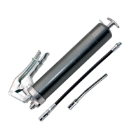 HM Einhand-Fettpresse mit Panzerschlauch und Dsenrohr