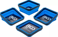 BGS Magnet-Haftschalen-Satz Silikon faltbar 115x115x50mm 4-tlg.