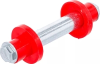 BGS Diy Achsen-Satz fr Schubkarrenrad 128mm 20mm mit 2 Distanzhlsen