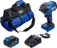 BGS Akku-Schlagschrauber-Satz b�rstenlos 550 Nm 18V mit Akku und Schnell-Ladeger�t