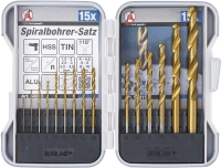 BGS Diy HSS-Spiralbohrer-Satz titan-nitriert 1,5 - 10 mm 15-tlg.