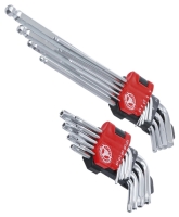 BGS Diy Winkelschl�ssel-Satz lang T-Profil (f�r Torx) T10 - T50 / Innensechskant 1,5 - 10 mm 18-tlg.