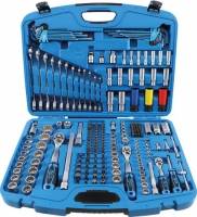 BGS Steckschl�ssel-Satz Gear Lock 1/4-3/8-1/2218-tlg.