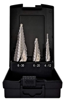 Projahn Stufenbohrer mit Spiralnut Set ECO HSS-Co 5% 3-tlg. Gr.1-3