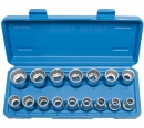 Steckschlssel-Einstze 12,5 (1/2), 8-24 mm, 12-kant, 16-tlg