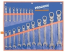 Projahn Gear-Tech Ratschen-Ringgabelschlssel flexibel Satz 20-t