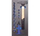BGS WW-Einlage Locheisen-Satz und Hammer, 15-tlg