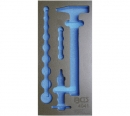 BGS WW-Einlage Locheisen-Satz und Hammer, leer