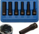 BGS Abdreh-Einsatz-Set fr Glhkerzenelektrode, 1/4 6-tlg.