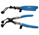 BGS Schlauchklemmenzange, abgewinkelt, mit Ratschenfunktion