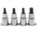 BGS T-Profil Bit-Einsatz-Set, T40-T55, 12,5 (1/2), 4-tlg