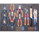 BGS WW-Einlage: Zangensortiment, Hammer, Splintentreiber, 17-tlg