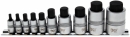 BGS 1/2 Bit-Einsatz-Satz Innen-6-kant extra kurz 4-19 mm 10-tlg