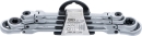 BGS Doppel-Ratschen-Ringschlssel-Satz abwinkelbar mit E-Profil Ringkpfen SW E6-E24 4-tlg.