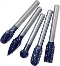 Projahn Hartmetall-Frsstifte mit Kreuzverzahnung TiALN 5-tlg.
