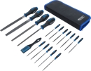 BGS Werkstattfeilen- und Nadelfeilen-Satz 17-tlg.