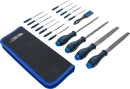 BGS Werkstattfeilen- und Nadelfeilen-Satz 17-tlg.