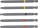 BGS Diy 1/4- Bit-Satz Kreuzschlitz PH, Kreuzschlitz PZ, Schlitz Lnge 110mm 5-tlg.