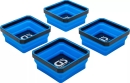 BGS Magnet-Haftschalen-Satz Silikon faltbar 115x115x50mm 4-tlg.