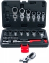 BGS Diy Einsteck-Ratschenring-Schl�ssel- und Bit-Satz 6-20 mm 27-tlg.