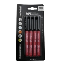 HM Permantenmarker Set 4-tlg. material all schwarz