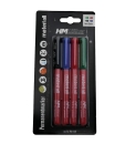 HM Permantenmarker Set 4-tlg. material all blau/gr�n/rot7schwarz